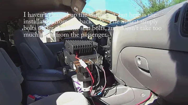 Toyota Tundra:  Mounting CB and 2-Meter Radios In The Cab