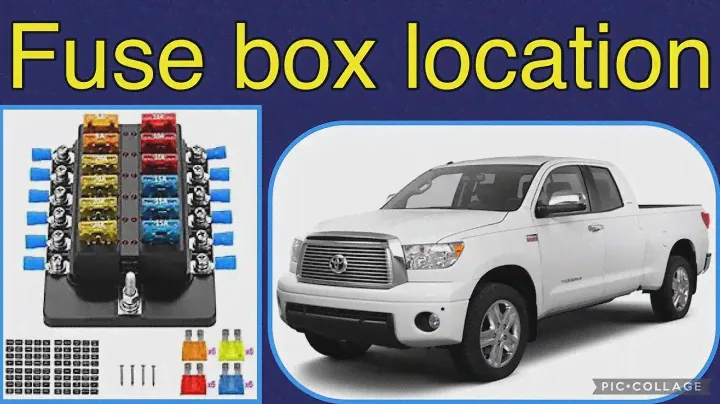 The fuse box location on a 2011 Toyota Tundra