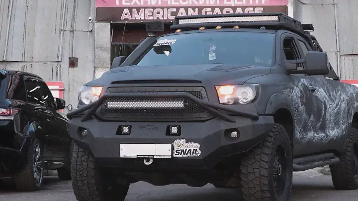 Тюнинг Toyota Tundra: аэрография, покрытие Line-X, тюнинг тормозной системы