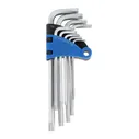 Набор ключей ТУНДРА, TORX Tamper, удлиненные, CrV, TT10 - TT50, 9 шт.