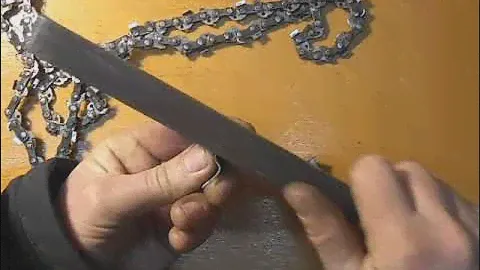 Идеальный вариант заточки цепи для пилы