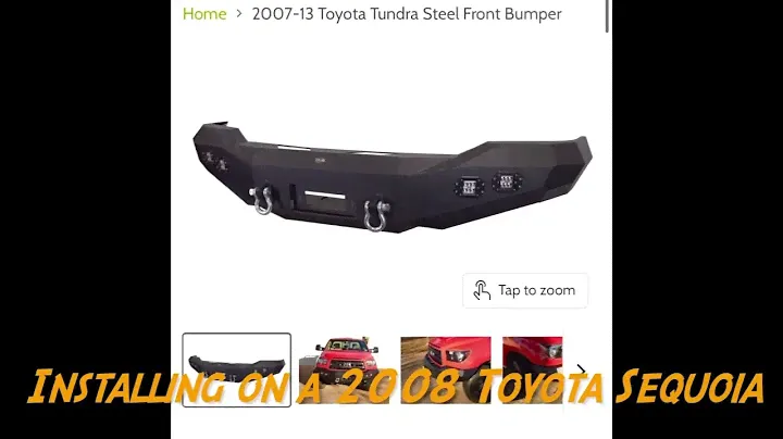 DV8 Tundra Bumper Install for 2008 Sequoia