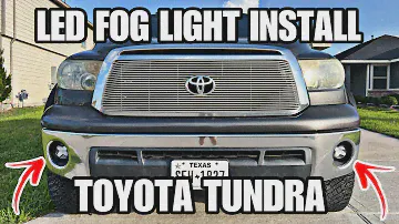 LED FOG LIGHT INSTALL / TOYOTA TUNDRA 2007 TO 2013 / TACOMA 2005 TO 2011 / SEQUOIA 2008 TO 2015