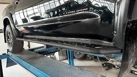 Установка порогов силовых BMS ALFA для Тойота Тундра Double Cab, Crew Max 2007-2021 (2 шт.)