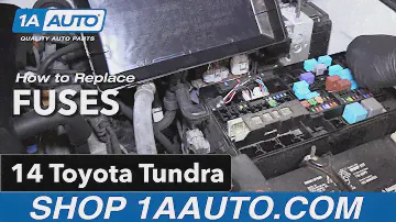 Как заменить предохранители 14-19 Тойота Тундра