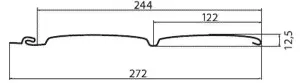 Сайдинг виниловый Блок-хаус Grand Line Тундра D4.8, 3х0,244 м, клен-0