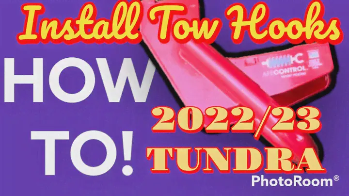 HOW TO INSTALL 2022/23 TUNDRA TOW HOOKS
