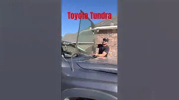 Toyota Tundra front windshield replacement! Full video on our Facebook!