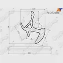 Уплотнитель лобового стекла для Toyota Tundra 2 2007-2013 FLEXLINE FL-2721BS, Тойота Тундра Молдинги лобового стекла Автостекло (art.: 3920bcd05ae0e)