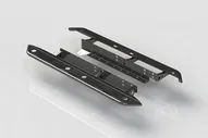 Пороги силовые BMS ALFA для Тойота Тундра Double Cab 2007-2021 (2шт.) под боди-лифт 50
