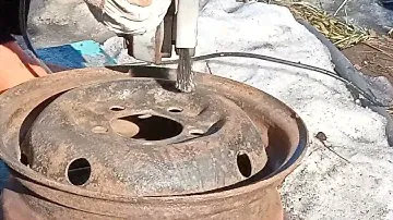 Очистка Деталей от Ржавчины Болгаркой.) Щётка Металлическая для УШМ Плоская 125мм/22мм :-)