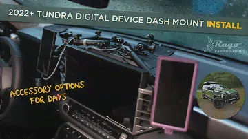 2022+ Toyota Tundra Digital Device Dash Mount Install | DIY Dash Plate How To | Rago Fabrication