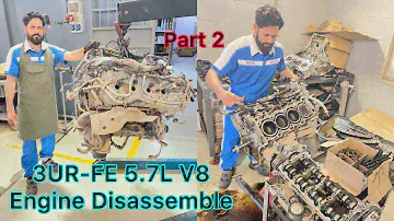 3UR-FE 5.7L V8 Engine Disassembly Of Toyota Tundra