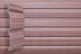 Сайдинг Гранд Лайн Тундра Корабельный брус Слим цвет Рябина