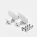 Ручка кнопка ТУНДРА LIGHT PK036WH, белая