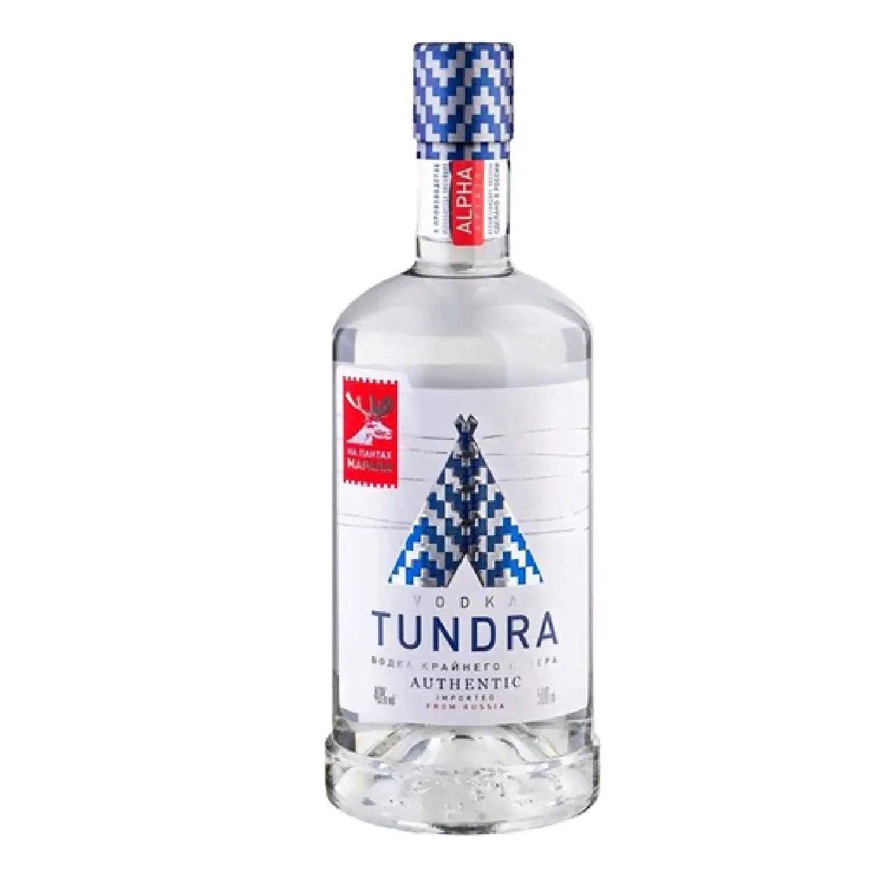 ТУНДРА водка Крайнего севера 40% 12*0,5л Татспиртпром