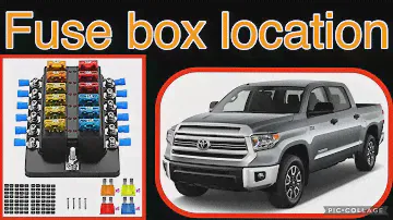 The fuse box location on a 2016 Toyota Tundra