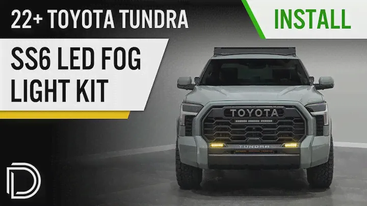 How to Install: 2022-2023 Toyota Tundra SS6 Fog Light Install and Overview | Diode Dynamics