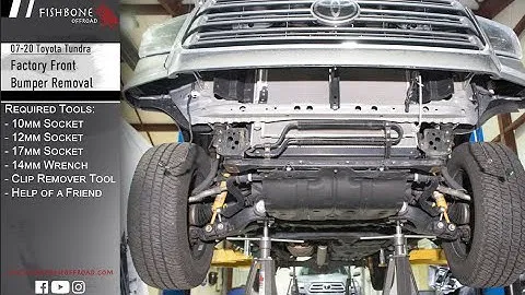 2014 - 2021 Toyota Tundra Front Bumper Removal - HOW TO